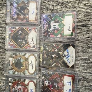 American Football Trading Card with Autograph